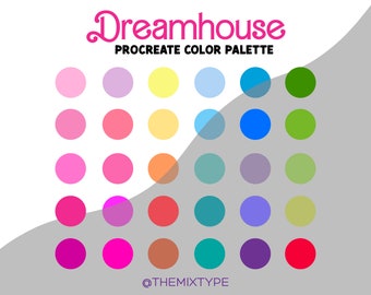 Dreamhouse Procreate Color Palette | 30 Colors | Instant Digital Download