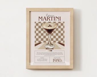 Espresso Martini Wydrukuj Ścienną Sztukę - Pobieranie Cyfrowe