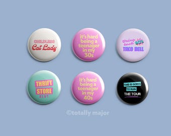 Big Feelings Pinback Buttons - You Choose!