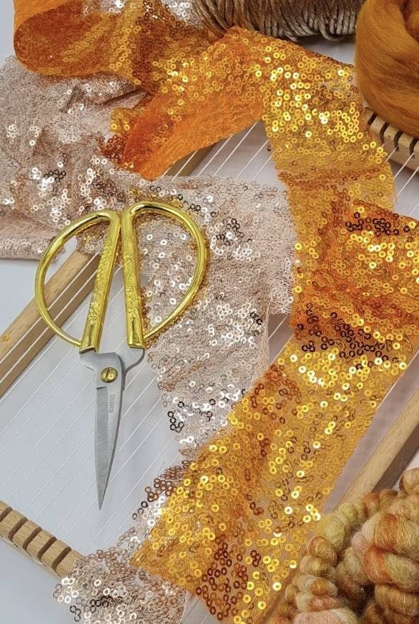 Sequin Ribbon/ Sparkly Sequin Ribbons/ Ribbons for Weaving/ Etsy UK