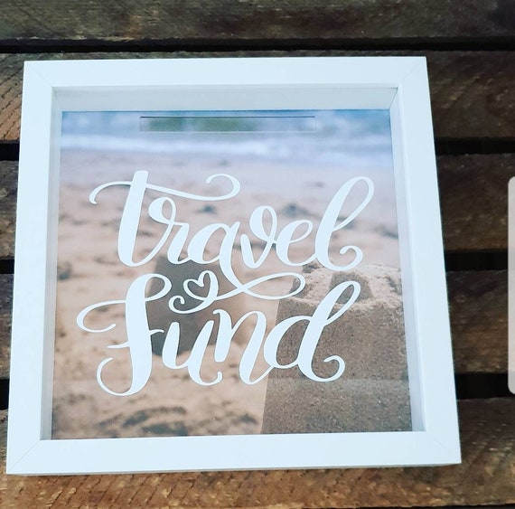 Dinosaur Fund Personalised Money Box Sticker for Box Frame DIY Money/Fund Box