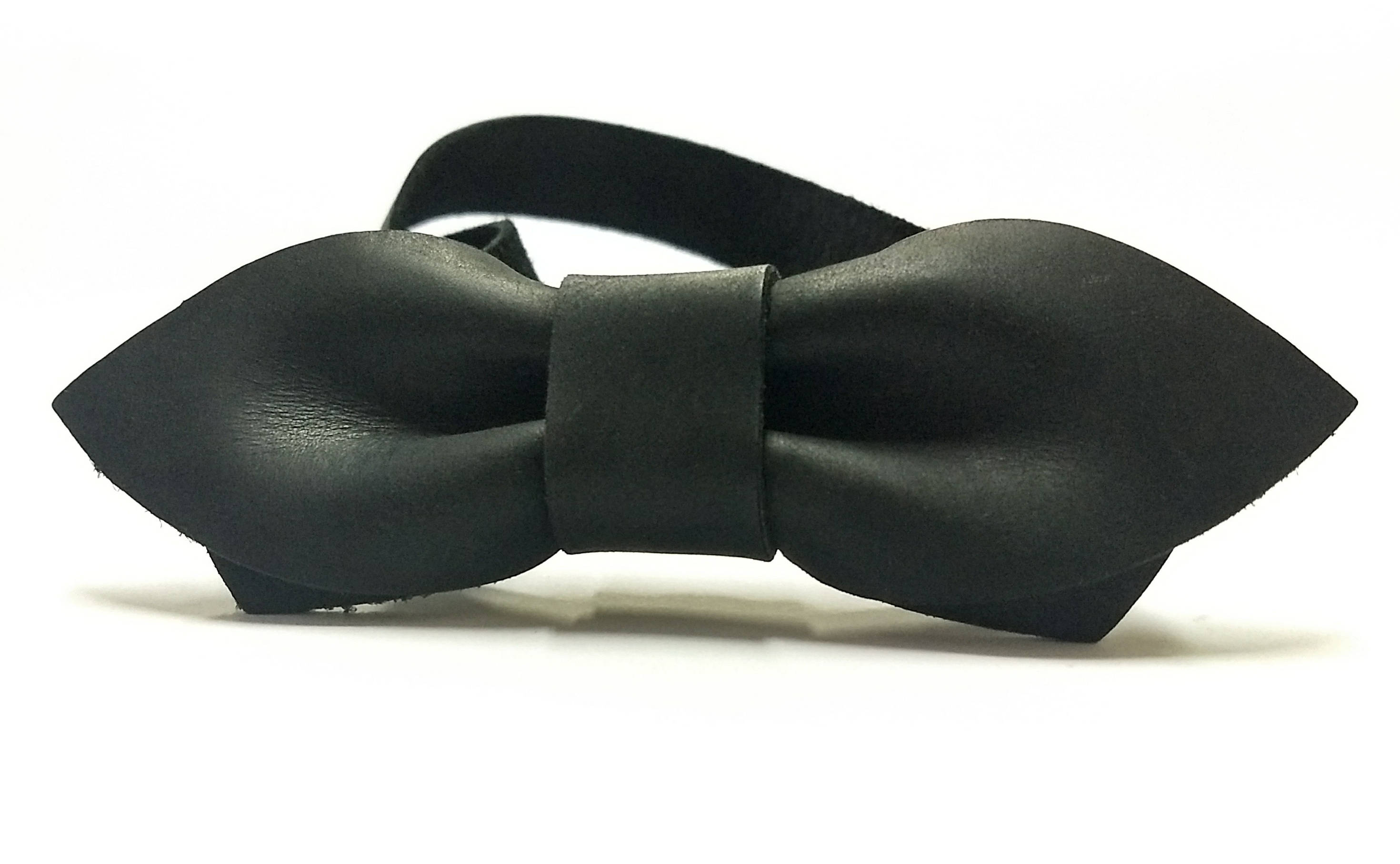 Mens Leather Bowtie Black Wedding Bow Tie Mens Bowties Black - Etsy
