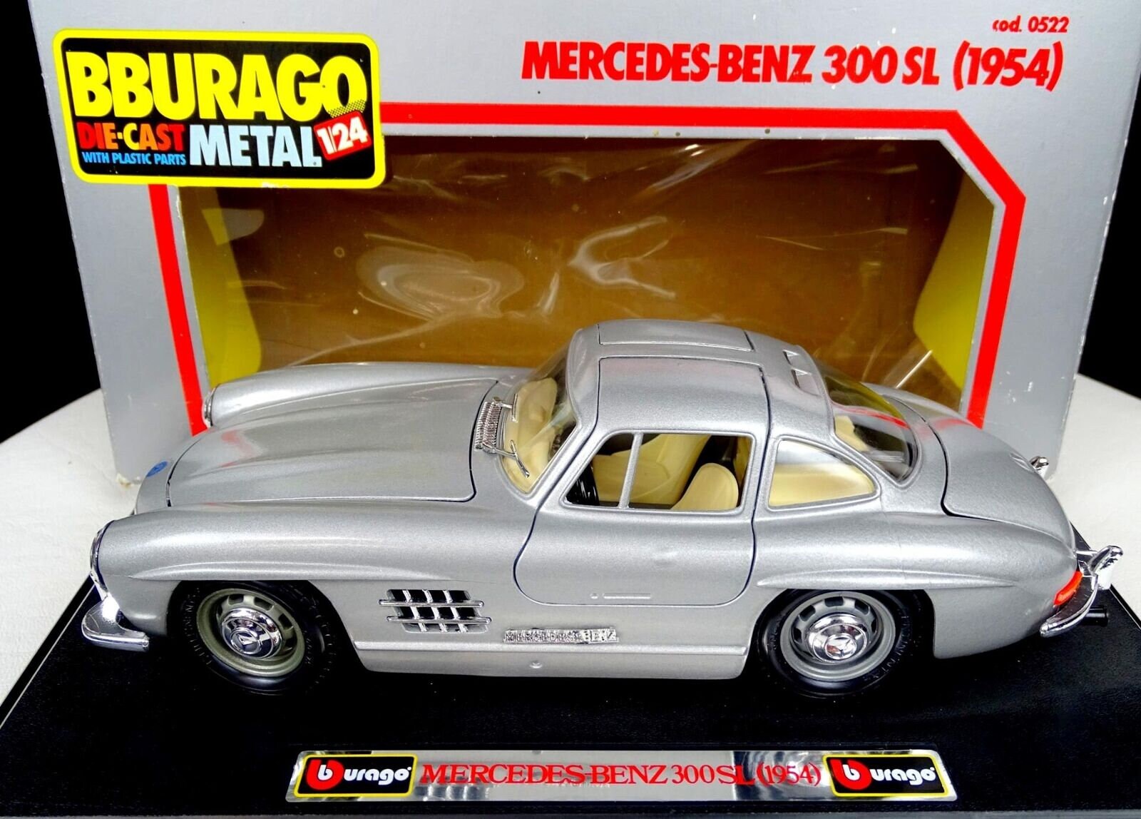 Bburago Die Cast Metal 1954 Mercedes Benz 300SL 1 24 Scale Model Car Etsy UK
