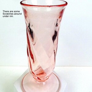 Paden City Glass 154 Rena Resturant Ware Swirl Cheriglo 5 3/4" Parfait 1933-40 immagine 2