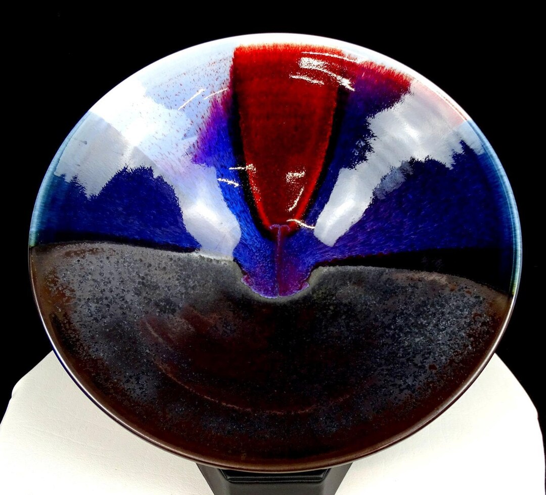 Marc Matsui Signed Studio Art Pottery 12 1/2 Centerpiece Etsy