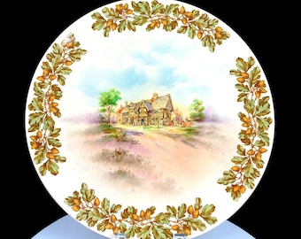 Royal Doulton Old English Inns D6072 Brereton 13 1/2 "Wandteller 1939-1958