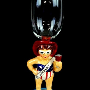 Westland Funseekers Ms Cabernet 15046 Janis Joplin 9 3/4" Wine Glass 2005