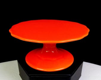 Rosanna Chinese Porcelain Petite Treat Orange 1 7/8" Cupcake Stand 2010-