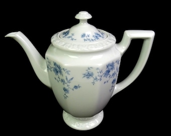Rosenthal Continental Porcelain Maria Blue Bouquet 8 1/2" Dzbanek do kawy 1973-1991