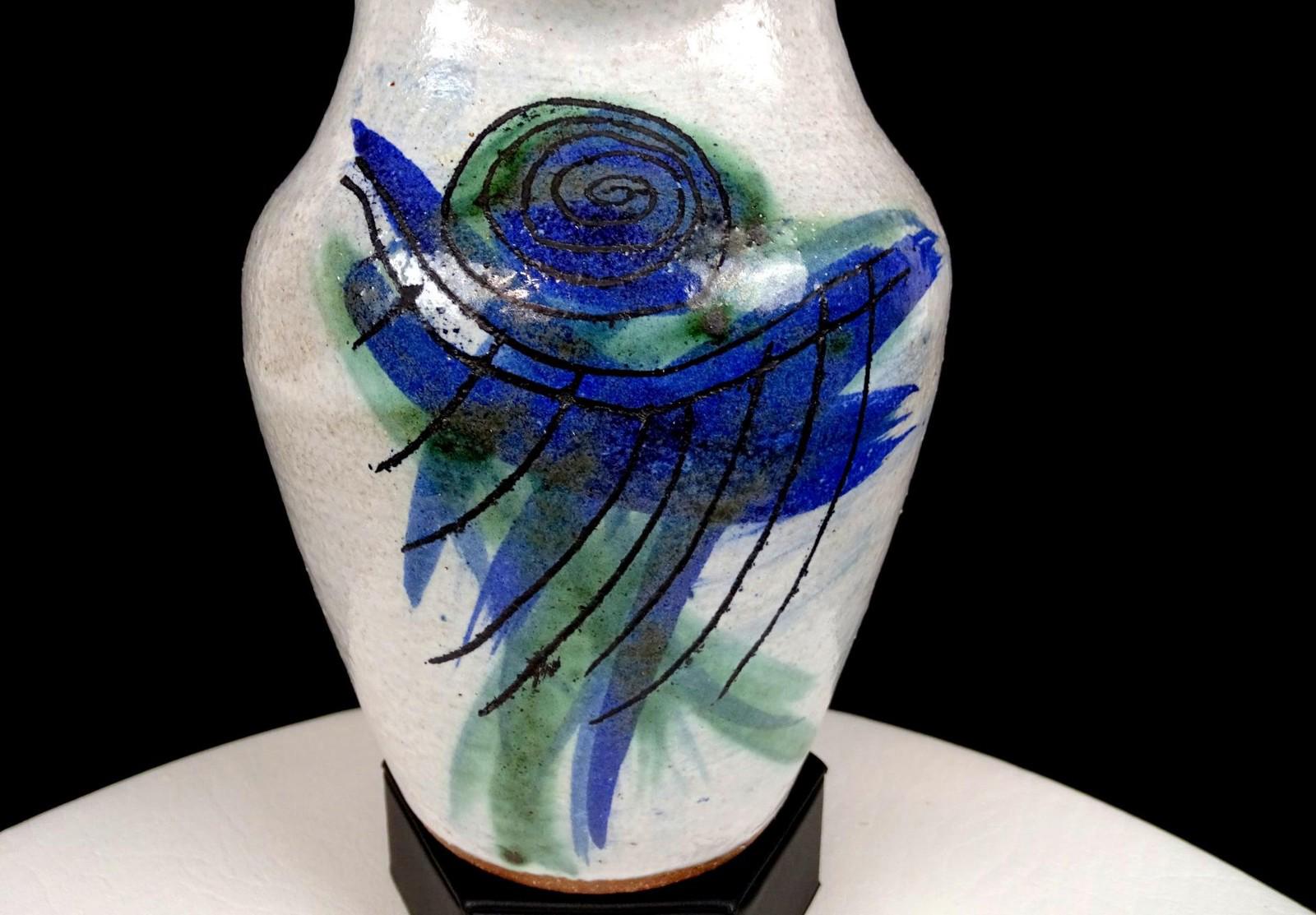 トニー・エヴァンス サイン入り 大型 楽焼 カリフォルニア セラミック ブレナン直筆サイン入り NW Studio Art Pottery ドリームキャッチャー