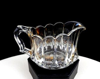 Eapg Us Glass 15121 Portland Mayflower Duquesne Pattern Gold 2 7/8" Creamer 1910