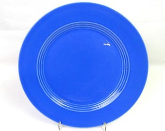 Homer Laughlin Restaurant Harlekijn mauveblauw vintage 10" dinerbord 1938-52