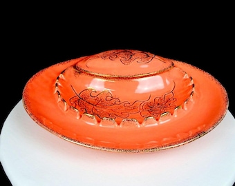 California Originals Pottery Big 13.5" Rare Cigarette Holder Ashtray Bowl 1930-