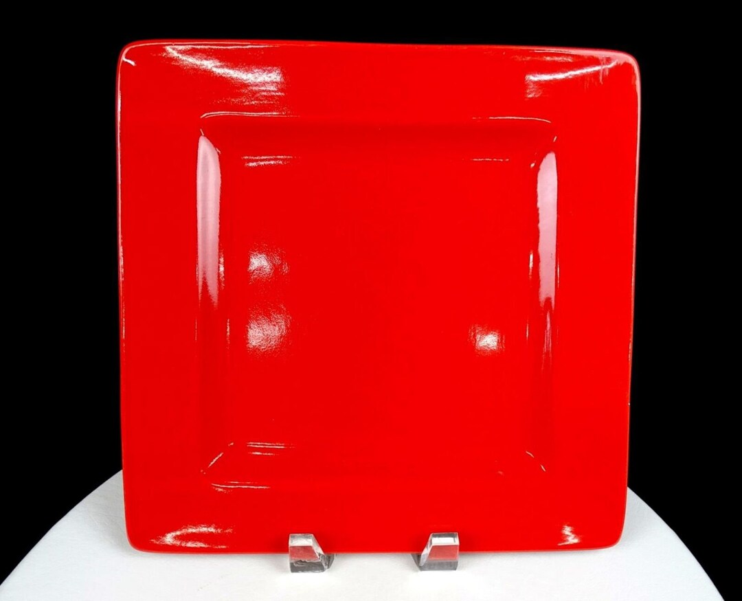 Tabletops Unlimited Porcelain Amalfi Red Vintage 10 5/8 Etsy