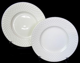 Platos para pan Copeland Spodes de porcelana blanca con diseño de mansarda, 2 piezas, 15 cm, 1994-2006