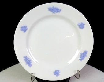 Wetley England Porcelain Chelsea Blue Grapes Antique 6 1/4" Dessert Plate 1925-