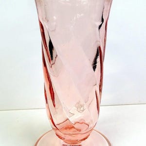 Paden City Glass 154 Rena Resturant Ware Swirl Cheriglo 5 3/4" Parfait 1933-40 immagine 7