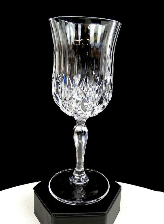 Royal Crystal Rock Opera Clear Wine Glass 6 7/8" Tall Multiple Avail 