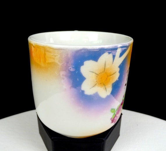 Japanese Porcelain Lusterware Father And Floral 3… - image 8