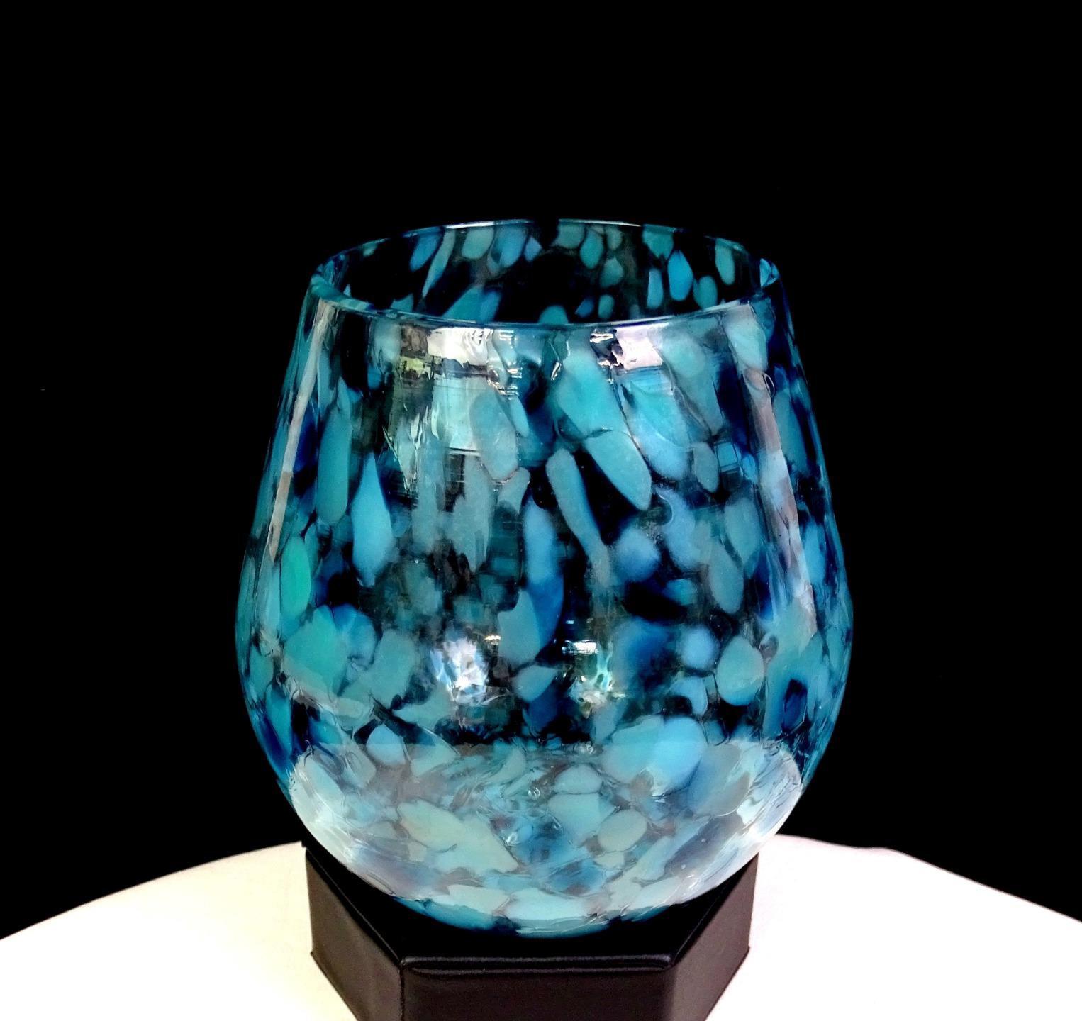 KoBo Art Garden サイン入り シアトルアートグラス モットルドブルース