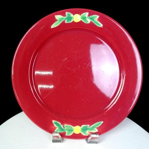 Coors Pottery Restaurant Ware Rosenknoppsmönster Ros 25 cm mattallrik 1930-40-tal