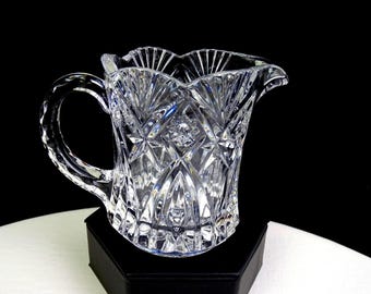 Cristal D'Arques-Durand France Crystal Clear Vincennes 3 1/2" Creamer 1998-2017