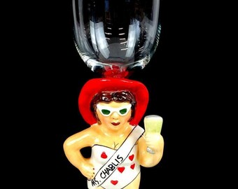 Westland Funseekers Ms Chablis 15045 Janis Joplin Copa de vino de 9,75 "2005