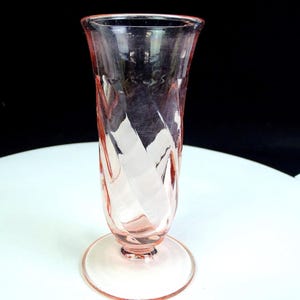 Paden City Glass 154 Rena Resturant Ware Swirl Cheriglo 5 3/4" Parfait 1933-40 immagine 10