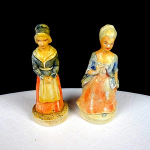 Sebastian Miniature Martha Washington & Evangeline Vintage 2 3/4&quot; Figurines