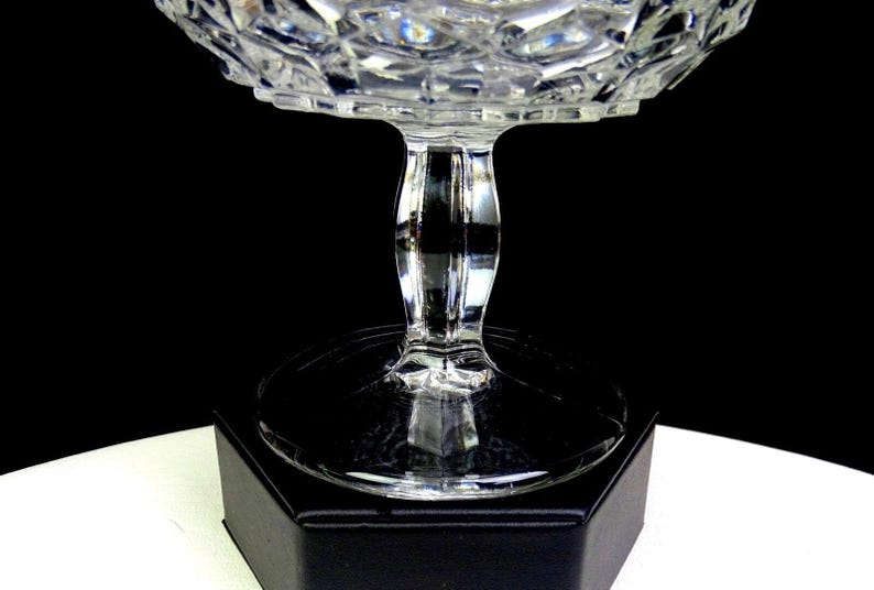 Fostoria American Glass 2056 Clear Vintage 6 3/4 Lidded Jam / Jelly