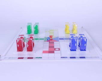 Acrylic Ludo Game Set 17x17