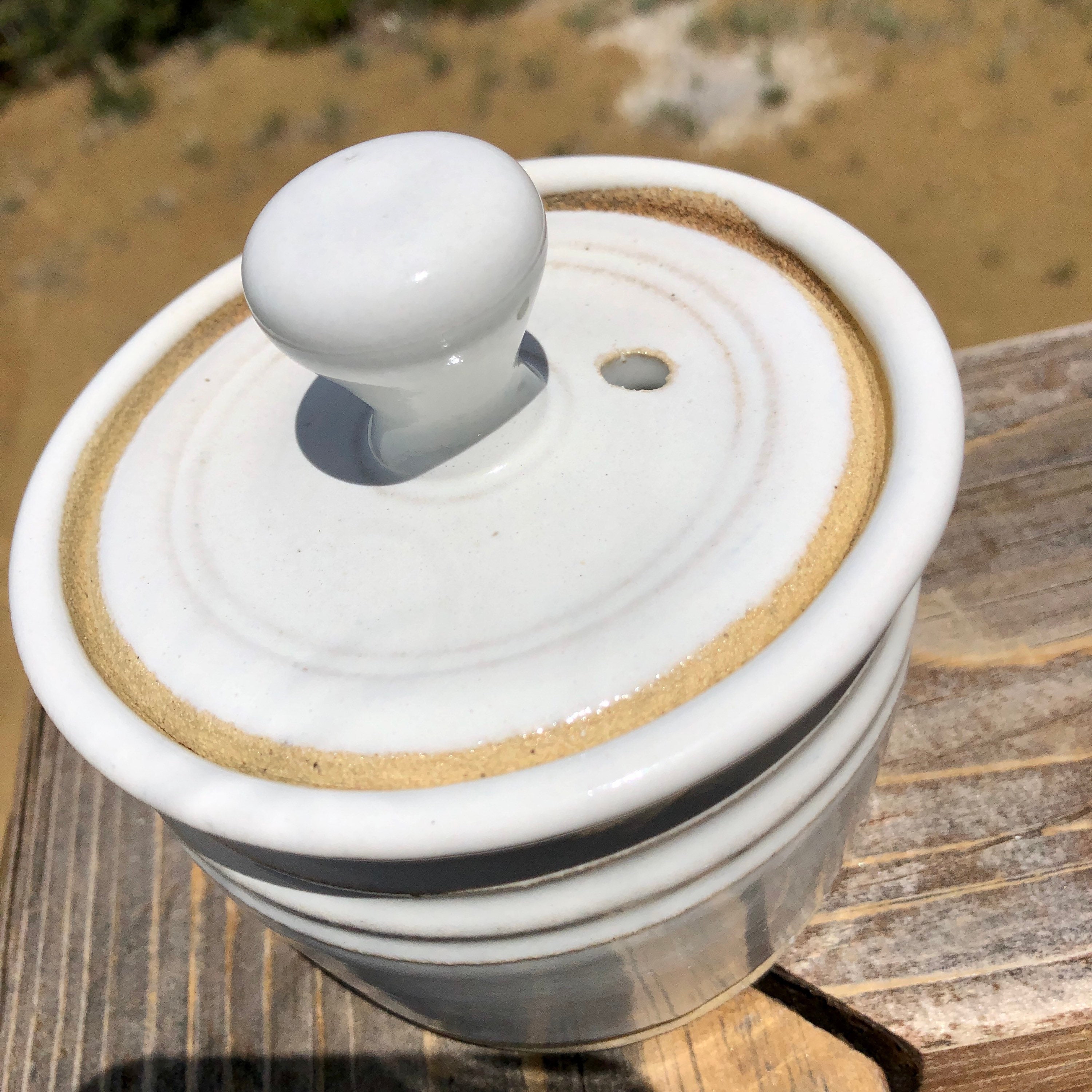 Egg poacher Handmade in Colorado pottery white Etsy