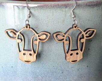 Cow earring SVG - laser, craft file