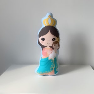 Our Lady of Los Remedios Doll, Saint Gift, Baptism, Catholic Gift, Our Lady of Los Remedios Doll, Pillow Doll, Our Lady of Los Remedios