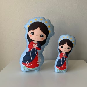 Mary Untier of knots Stuffed Doll, Saint Gift, Baptism, Catholic Gift, Virgin Mary Gift, Our Lady Mary Doll, Virgin Mary Doll.