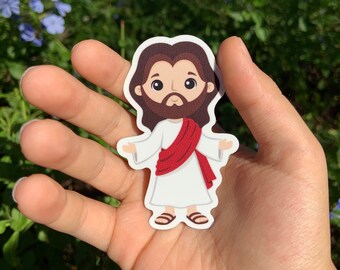 Jesus Christ Sticker, Jesus Vinyl Sticker, Jesus Waterproof Sticker