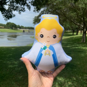 Saint Gabriel the Archangel Stuffed Doll, Saint Gift, Baptism, Catholic Gift, Gabriel the Archangel Doll, Pillow Doll, Saints Doll, Angel