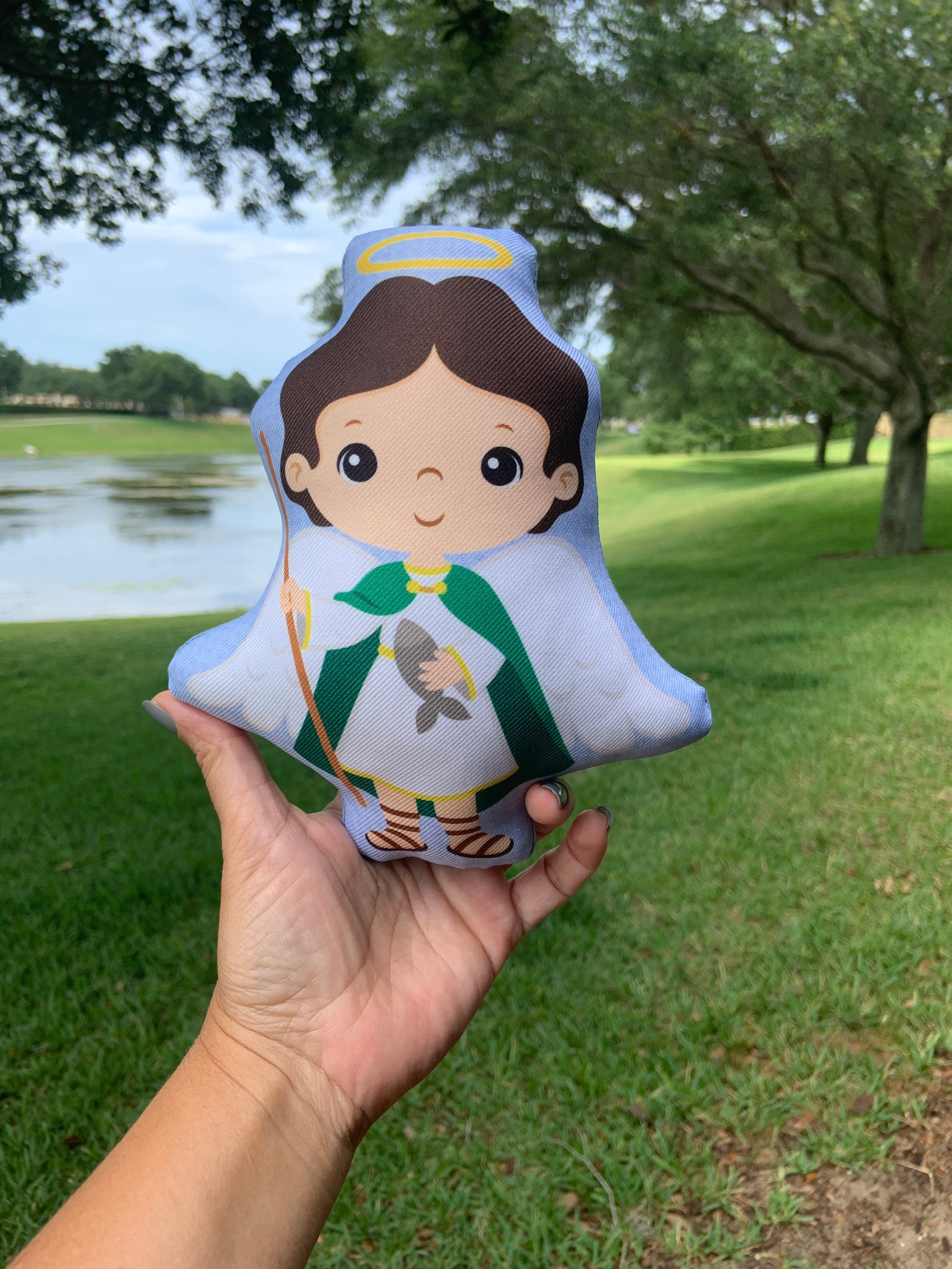 Saint Raphael the Archangel Stuffed Doll Saint Gift Baptism Etsy