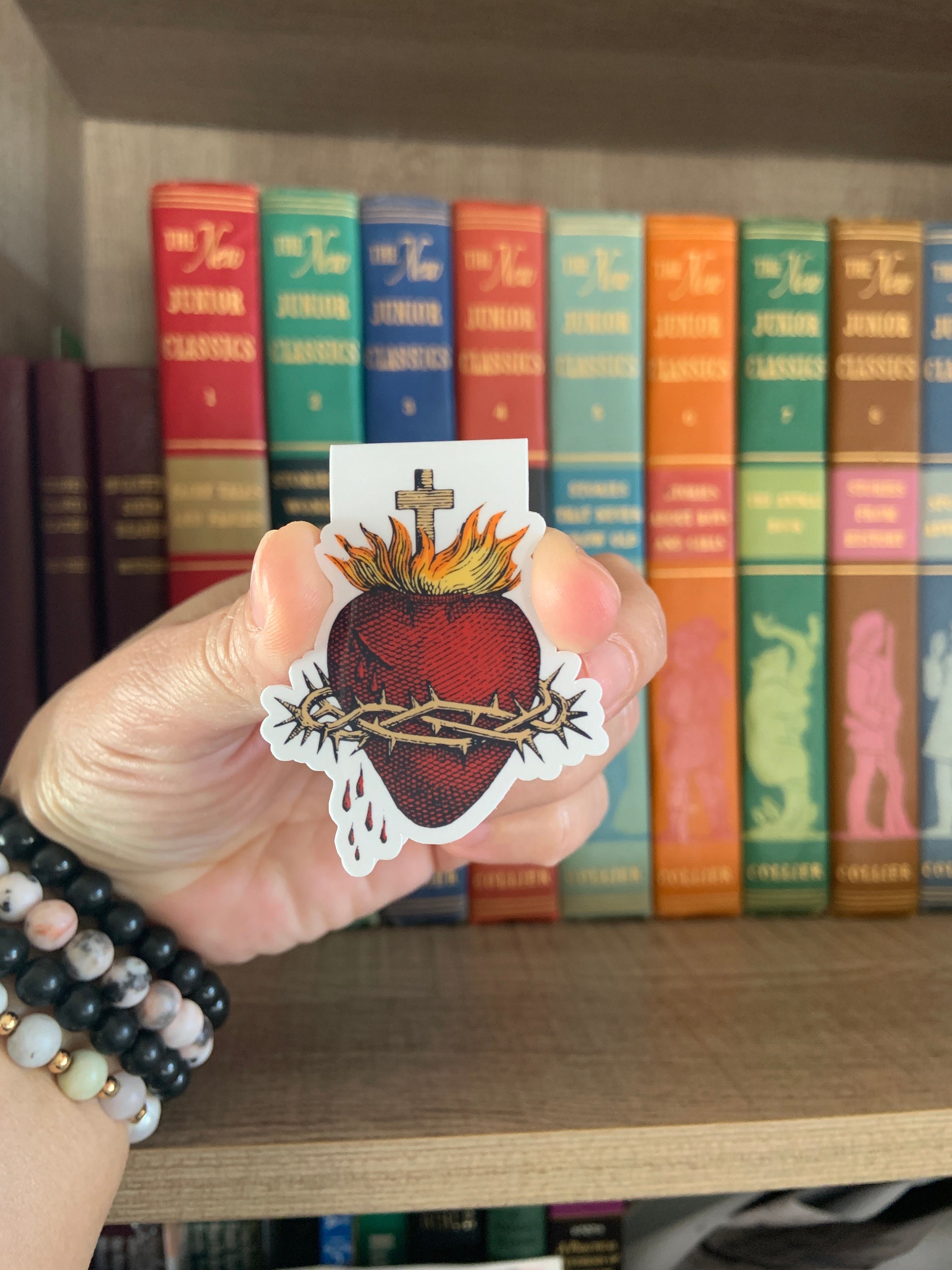 Sacred Heart of Jesus Magnetic Bookmark, Catholic Bookmark, Saints ...