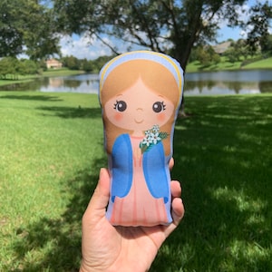 St Maria Goretti Stuffed Doll, Saint Gift, Baptism, Catholic Gift, Gift, Maria Goretti Doll, Pillow Doll, Saint Maria Goretti, Saints Doll