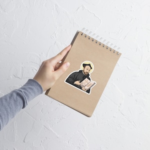 Ignatius of Loyola Sticker, St Ignatius of Loyola Sticker, Ignatius of Loyola Water Resistant Vinyl Matte or Glossy Sticker