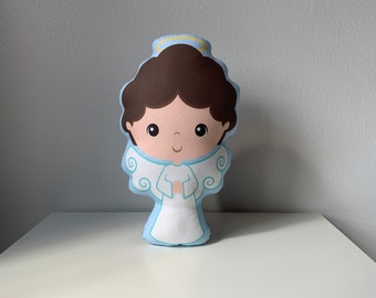 Boy Guardian Angel Stuffed Doll, Saint Gift, Baptism, Catholic Gift, Gift, Guardian Angel Doll, Pillow Doll, Guardian Angel, saints doll.