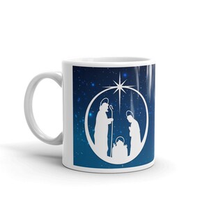 Nativity Mug, Blessed Virgin Mary 11oz Mug, Holy Mary Mug, Catholic Mug, Saints Mug, Catholic Saints Mug, Devotional Mug