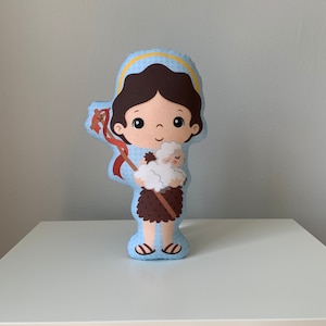 Saint John the Baptist Stuffed Doll, Saint Pillow Doll, Saint Gift, Baptism, Catholic Gift, Saint Damian Doll, Saints Doll, Catholic Doll