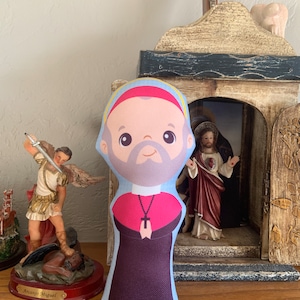 Saint Alphonsus Liguori Stuffed Doll, Saint Gift, Baptism Gift, Catholic Gift, St Alphonsus Liguori Gift, St Alphonsus Doll, Catholic toy.