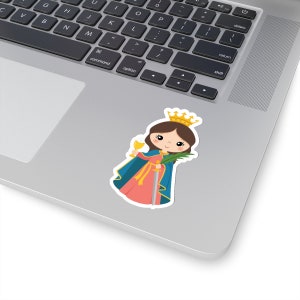 Saint Barbara Sticker, St Barbara Sticker, Saint Barbara Water Resistant Vinyl Matte Sticker