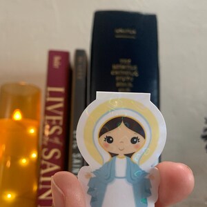 Virgin Mary Magnetic Bookmark, Catholic Bookmark, Saints Bookmark ...