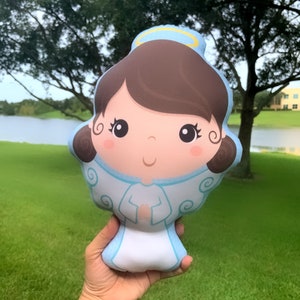 Girl Guardian Angel Stuffed Doll, Saint Gift, Baptism, Catholic Gift, Gift, Guardian Angel Doll, Pillow Doll, Guardian Angel, saints doll.