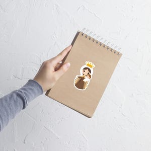 Our Lady of Mount Carmel Sticker, Our Lady of Mount Carmel Sticker, Our Lady of Mount Carmel Waterproof Sticker, Catholic Sticker.