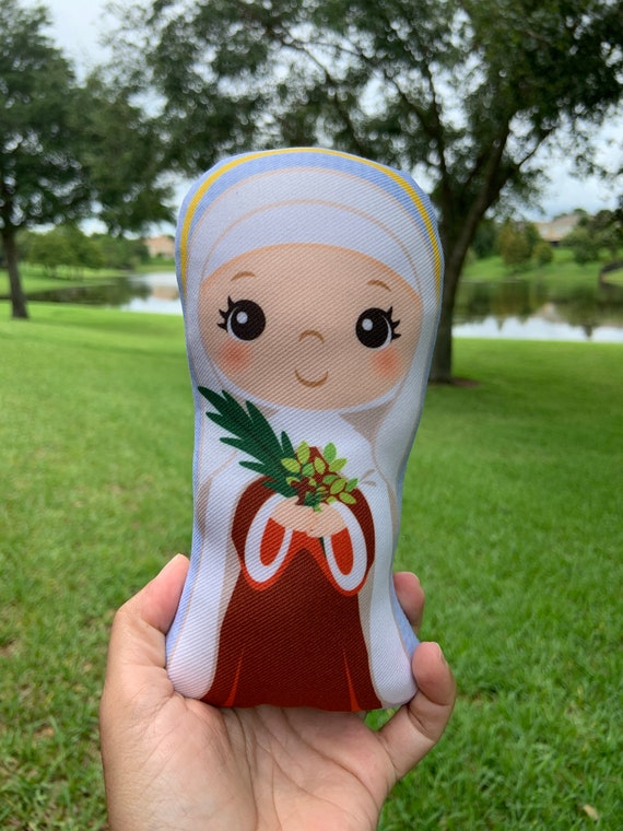 Muñeco de peluche de Santa Olivia, regalo de Santa, bautismo